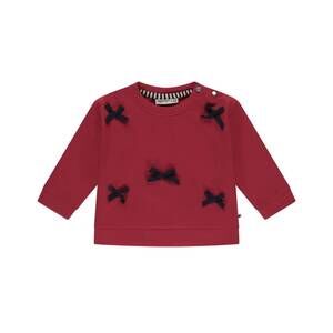 NEW BABYFACE girls bow applique sweatshirt & legging set in scarlet / navy